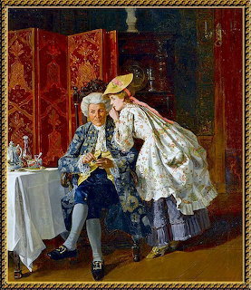 Romantic Couple in Period Costume