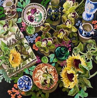 Still Life with Flowers and Ceramics