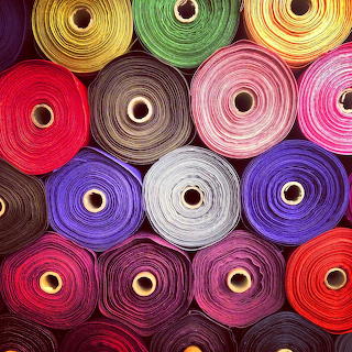 Colorful Fabric Rolls