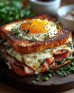 Egg in a Hole Breakfast Sandwich