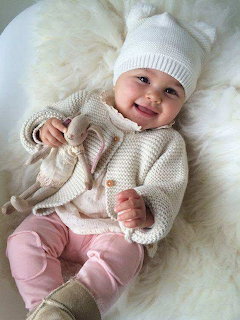 Baby in Knit Outfit