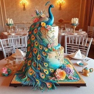 Peacock Cake