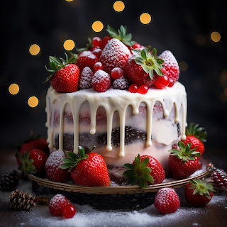 Christmas Berry Cake