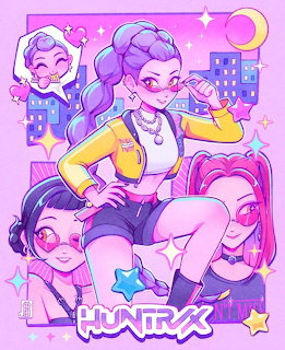Pastel Anime Girls Cityscape
