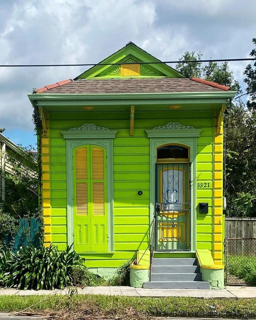 Bright Green Tiny House