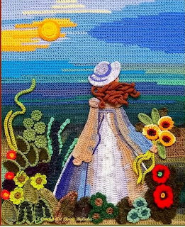 Woman Garden Flowers Cat