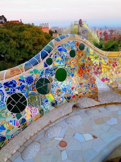 Gaudí Mosaic Bench Barcelona