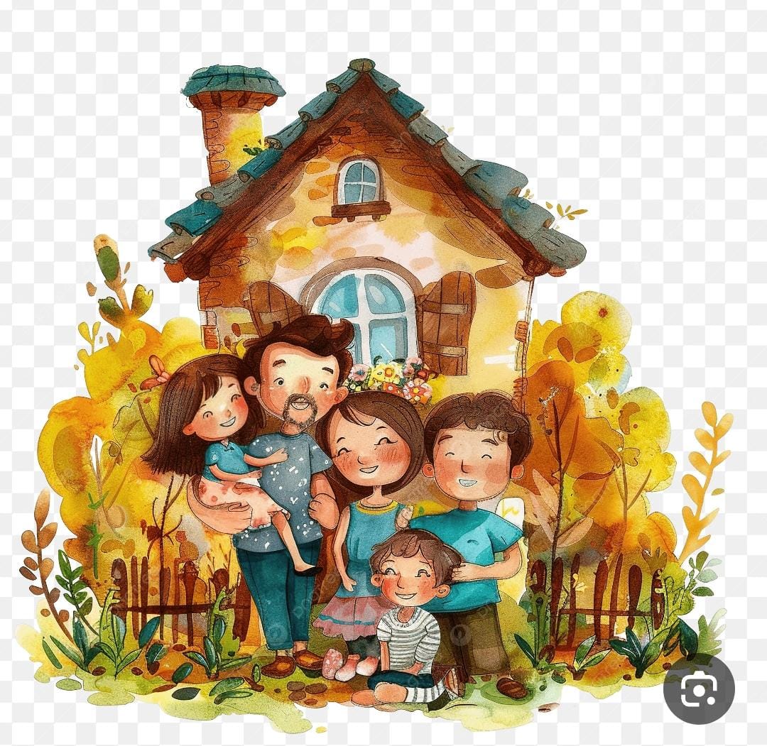 Family at Cozy Cottage
