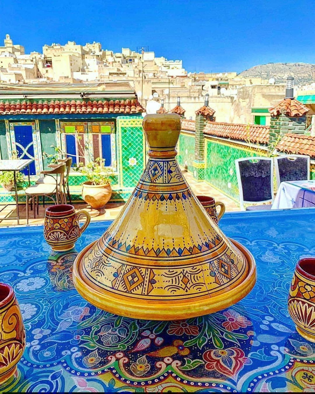 Moroccan Tagine Rooftop View