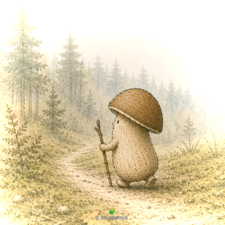 Tiny Forest Mushroom Character