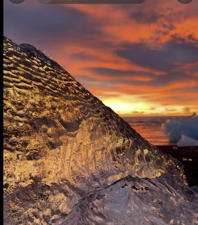 Iceland Ice Sunset