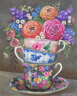 Floral Teacup Still Life