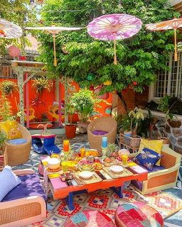 Colorful Bohemian Patio