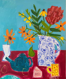 Floral Teapot Still Life