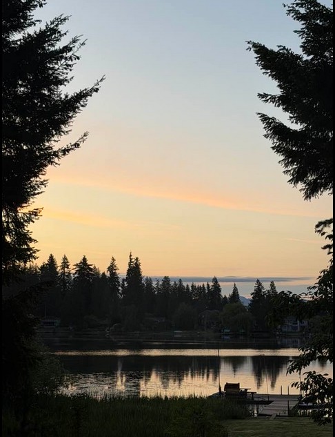 Martha Lake Sunset Silhouette