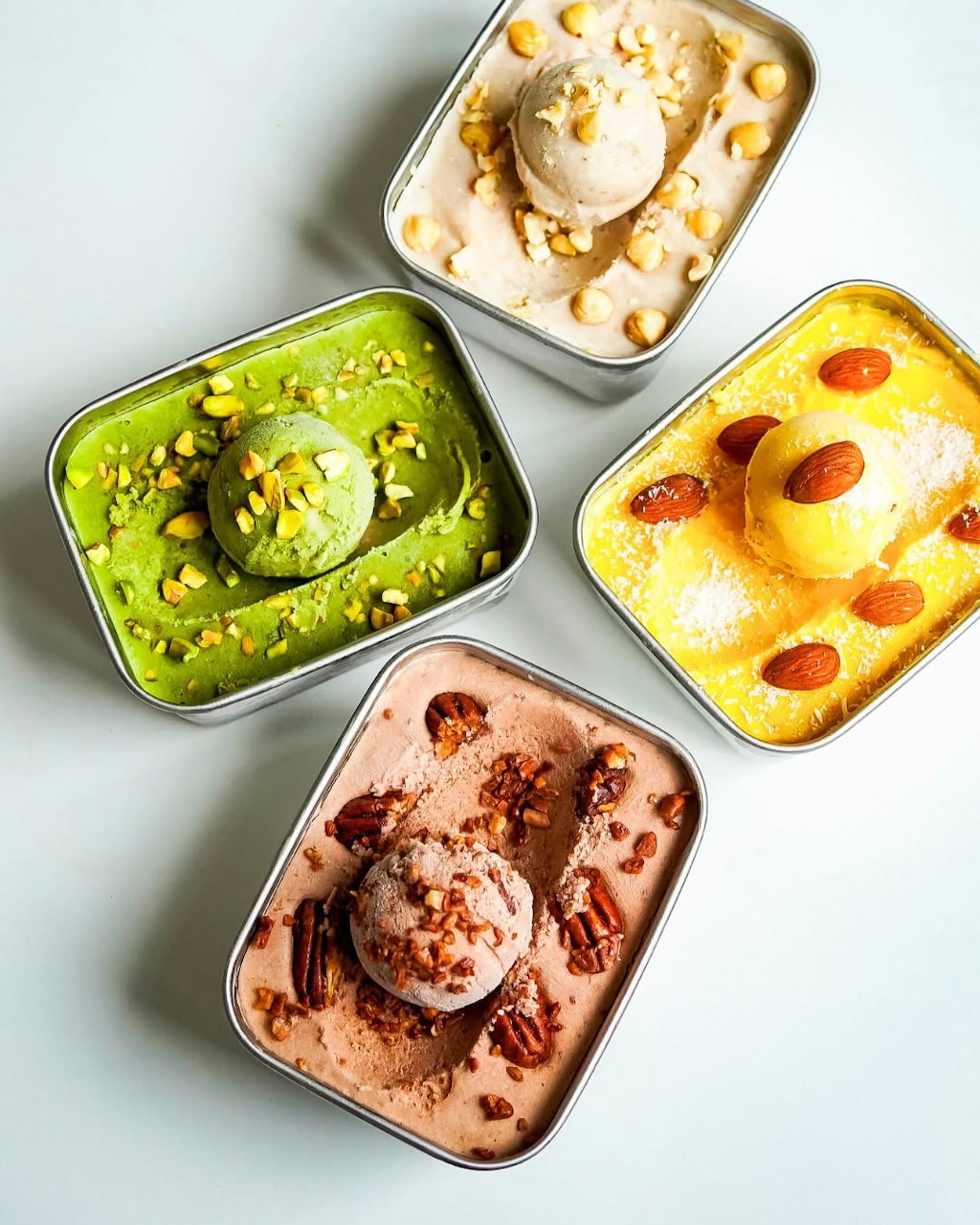 Four Ice Cream Tubs