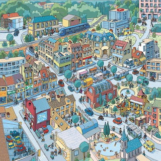 Isometric Town Illustration