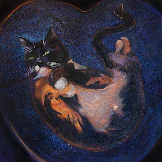 The Familiar Cat Painting