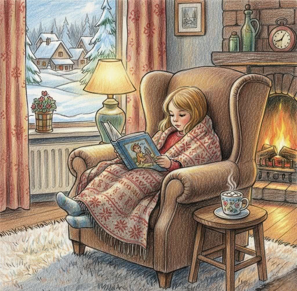 Cozy Winter Reading Corner