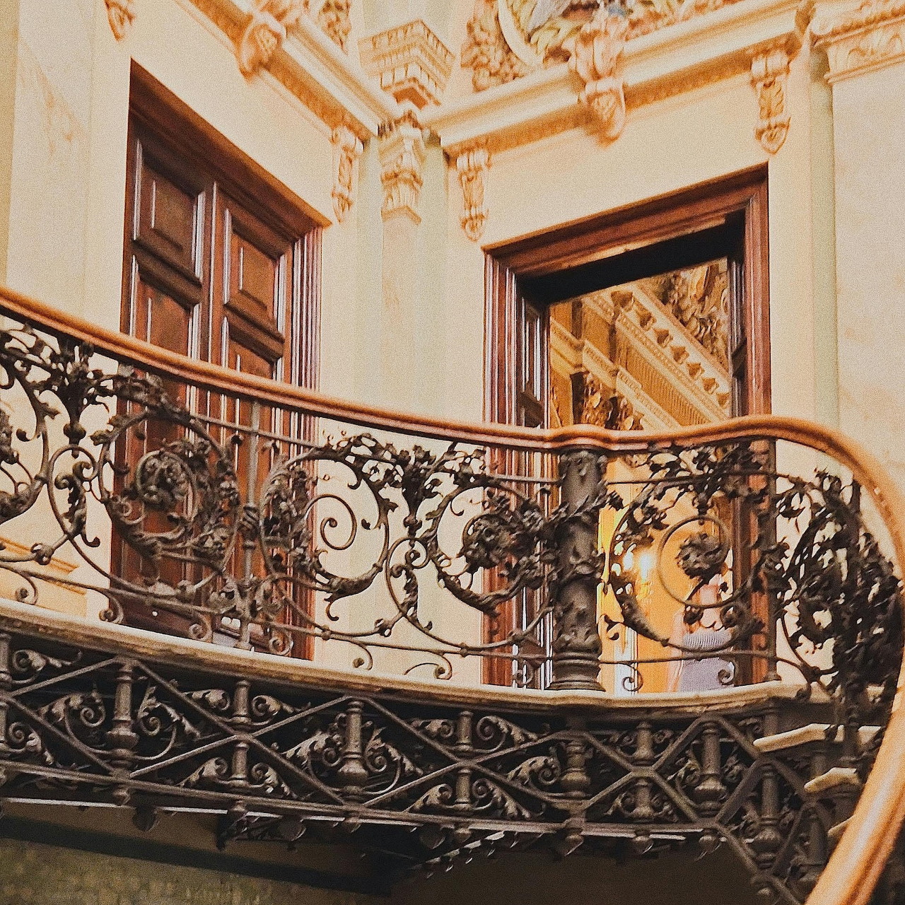 Ornate Baroque Staircase Interior