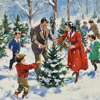 Family Christmas Tree Shopping
