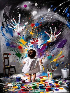Girl Painting Wall