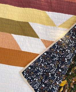 Hand Quilted Geometric Quilt