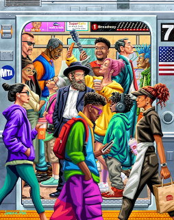 Busy Subway Commuters