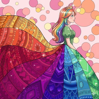 Princess Rosavela Rainbow Gown