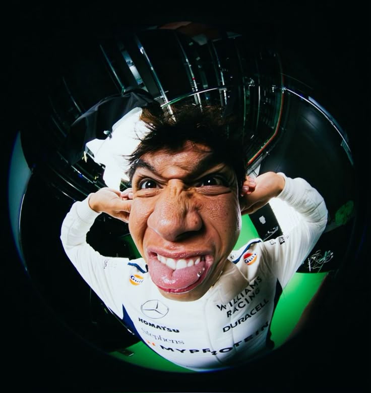 Formula 1 driver Alex Albon in racing suit
