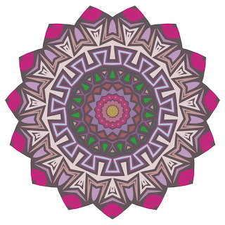 Purple Floral Mandala