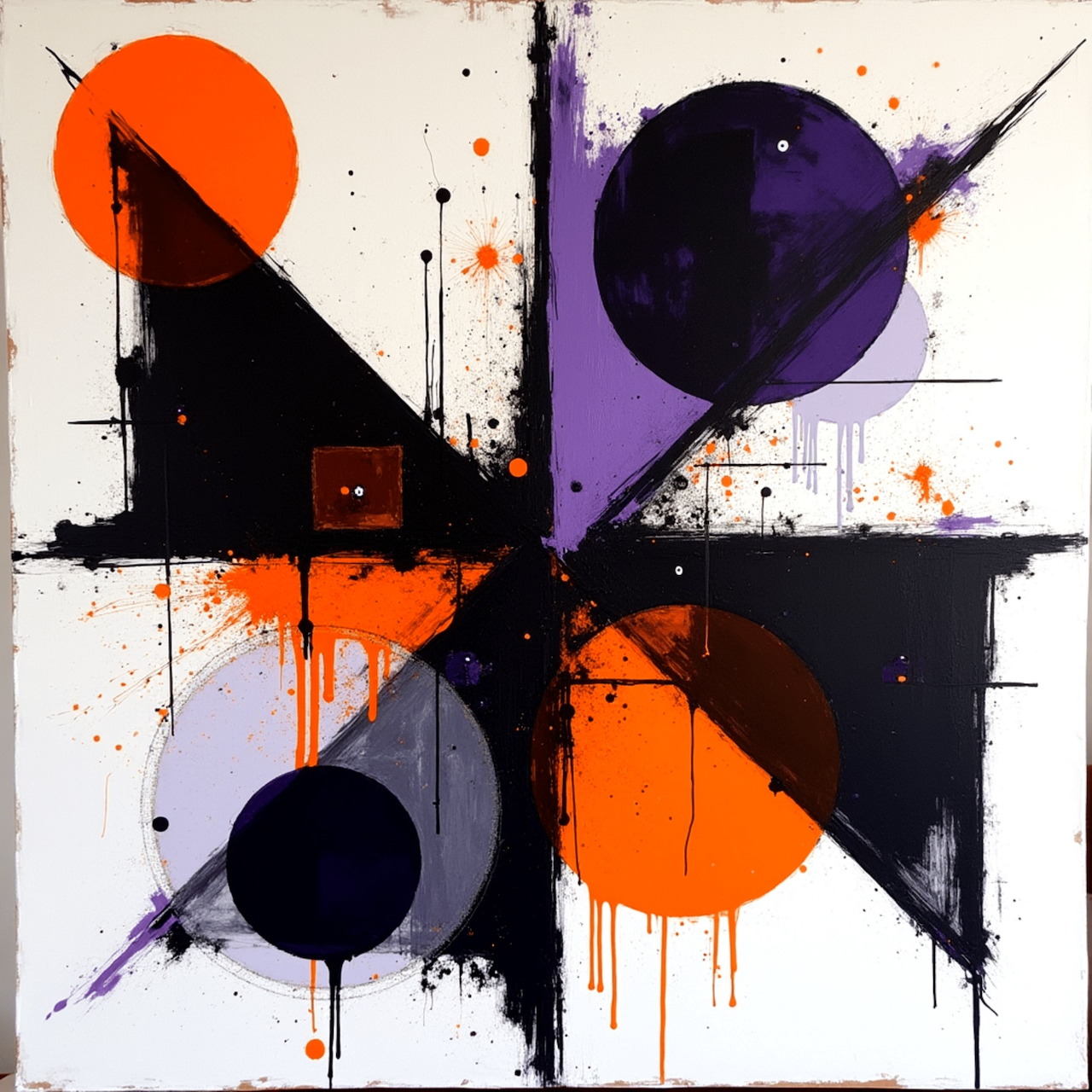 Abstract Geometric Painting