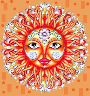 Celestial Sun Face Mandala