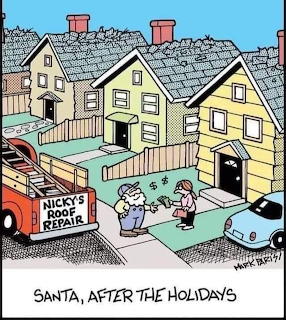 Christmas themed decorative holiday scene