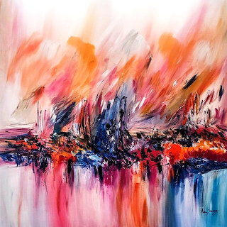 Abstract Fire Painting