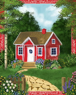 Red Country Cottage Garden