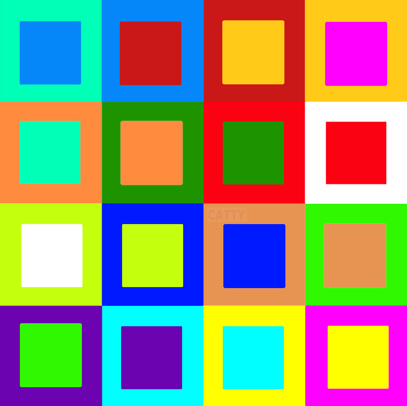 Colorful Squares Grid Pattern