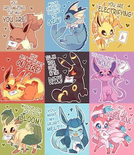 Pokemon Valentine Cards