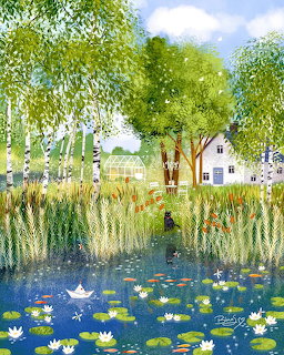 Water Lilies Garden Pond