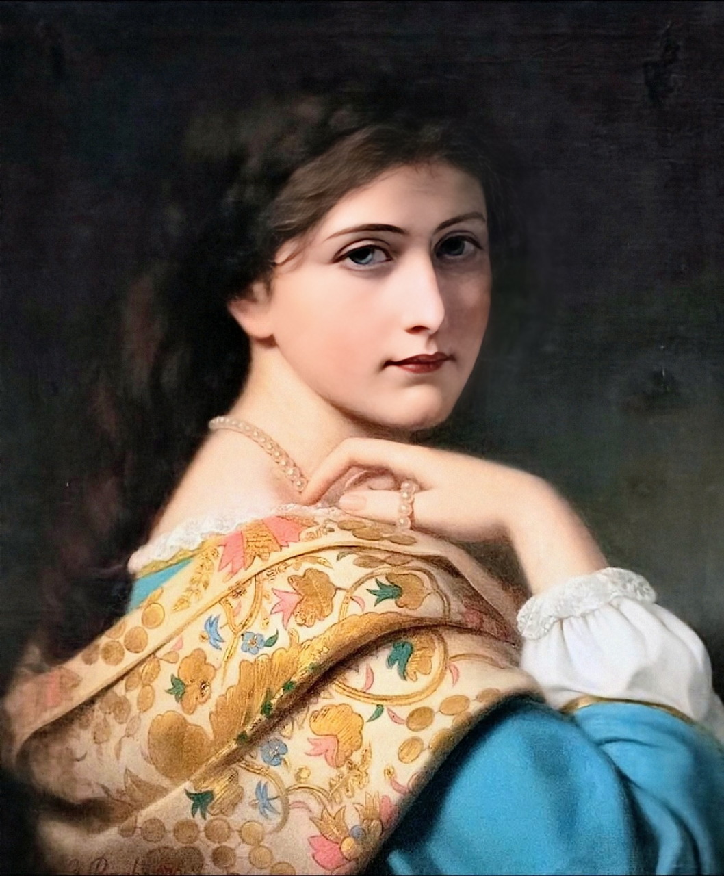 Young Lady with Pearl Necklace