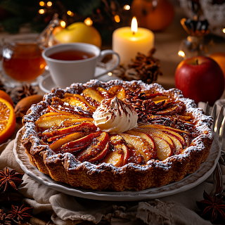 Apple Tart Holiday Setting