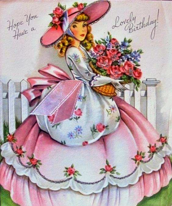Vintage Birthday Greeting Card
