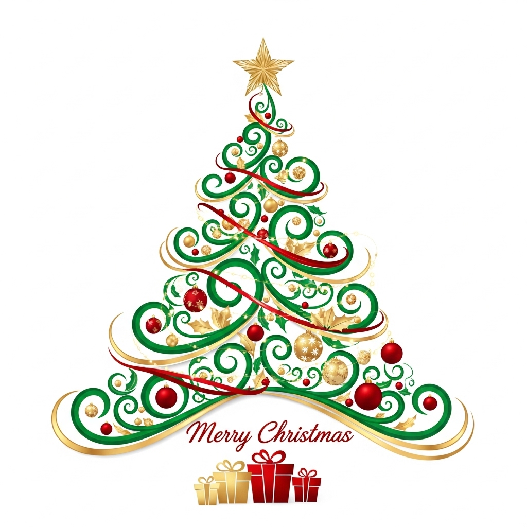 Christmas Tree with Ornaments