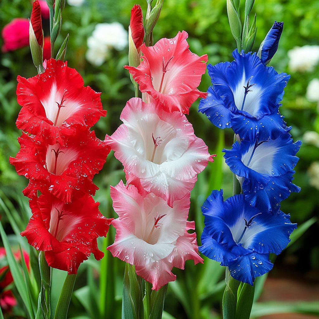 Colorful Gladiolus Flowers
