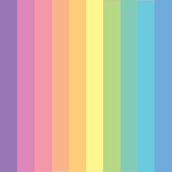 Vertical pastel rainbow stripes in soft gradient colors from purple to blue