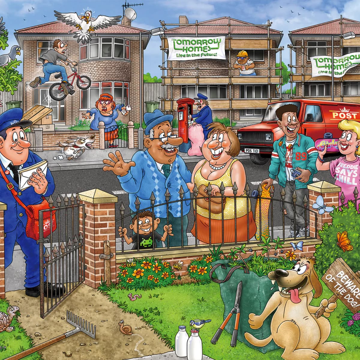 Funny Cartoon Neighborhood