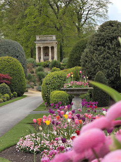 Formal Garden with Classical Temple