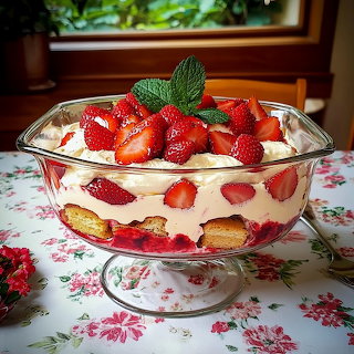 Strawberry Tiramisu Dessert