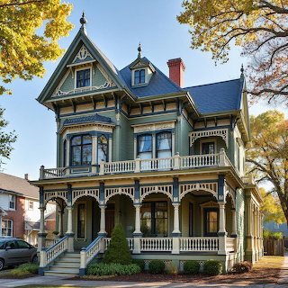 Victorian House with Porches