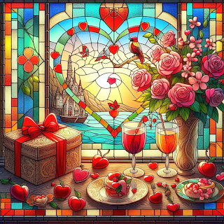 True Love Stained Glass